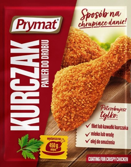 Coating for Crispy Chiken   Paneringsmix til Kylling   PRYMAT 90 gram Polen