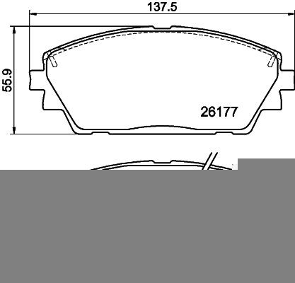 Bremseklosser TEXTAR 2617701 Bremseklosser TEXTAR 2617701