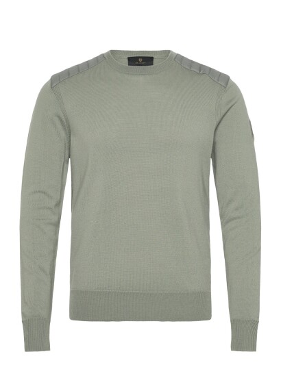 Belstaff Kerrigan Crewneck Jumper Lichen Green L
