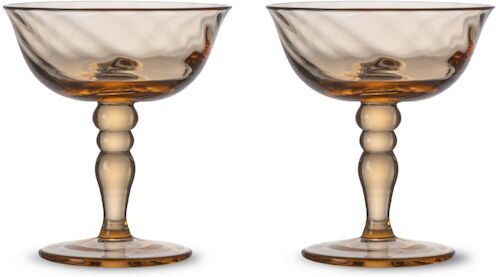 Byon Opacity italiensk champagneglass 15 cl 2-pk Fersken Byon Opacity italiensk champagneglass 15 cl 2-pk Fersken