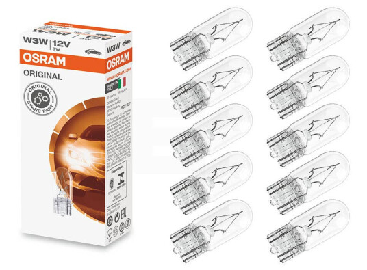 Osram Glassokkel W3W halogenpærer