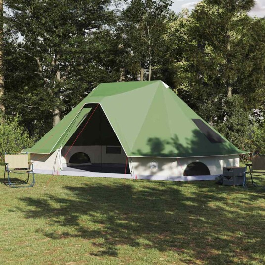 Tipi telt med tak med lagring grønn 680 x 430 x 270 cm taft Tipi telt med tak med lagring grønn 680 x 430 x 270 cm taft
