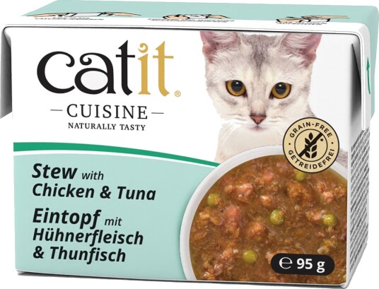 Catit våtfôr Cuisine Stew med tunfisk Kylling 24 x 95 g