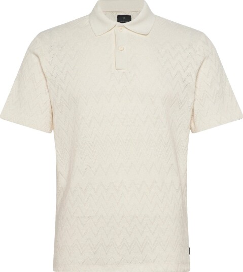 Jack & Jones Jprblatrenton Ss Jacquard Polo Cream M