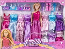 Dukke Judith m/11 kjoler tbh gavesett Dukke Judith m/11 kjoler tbh gavesett