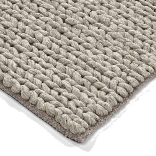 Ullteppe Talvia Braided Wool grå Størrelse: 240 x 340 cm