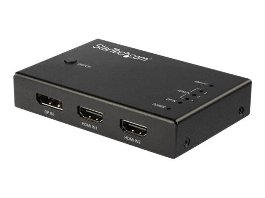 StarTech 4 Port HDMI Video Switch - 3x HDMI & 1x DisplayPort - 4K 60Hz - video/audio switch - 4 porter
