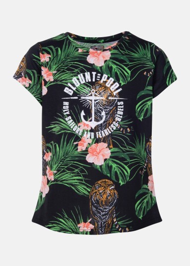 Hawaii Tee Jr Black Tiger 100 Strandklær