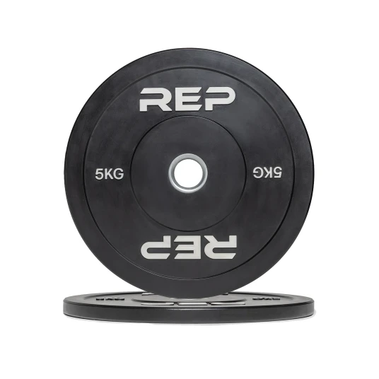REP Fitness Bumper Plate 2,5 kg Svart Sett