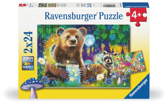 Puslespill 2x24 Venner i Skogen Ravensburger Puslespill 2x24 Venner i Skogen Ravensburger