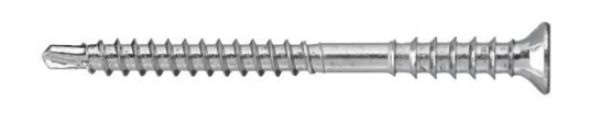 VSB 44080 Karmskrue med borspiss 6 x 80 mm 100-pakk Innfesting