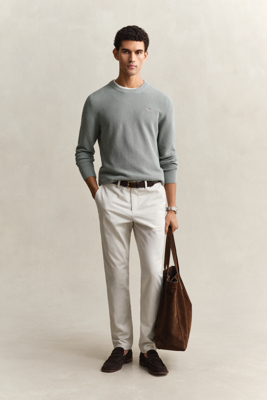 Gant Klassiske chinos i slim fit SAND 30/34