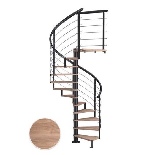Dolle Montreal Spiral Eik H-oljet 9005 Design 14T Ø160