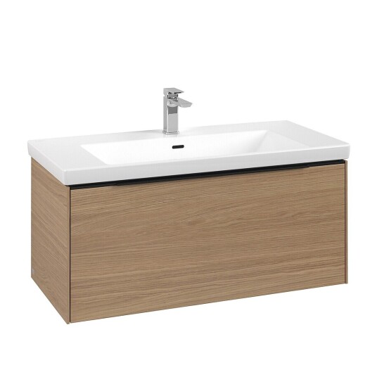 Villeroy & Boch  Subway 3.0 Servantskap m/1 skuff 973x429x478 mm Nordisk Eik