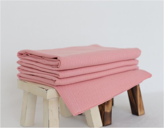 Pledd - Striper - 160x150 cm - Rosa