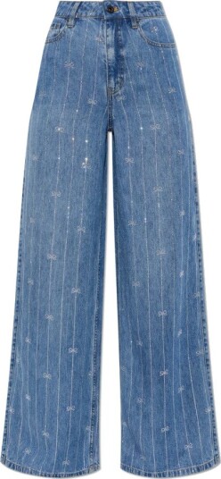 Self Portrait Dame Jeans Blå W25,