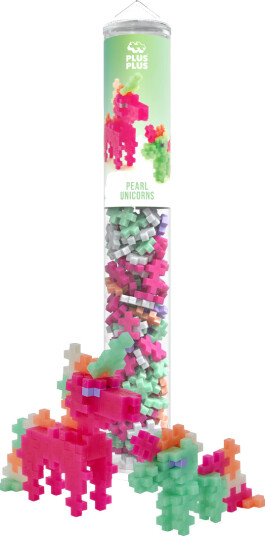 Plus Plus Pearl Unicorns 100 Stk Rør Multi Patterned One Size Plus Plus Pearl Unicorns 100 Stk Rør Multi Patterned One Size