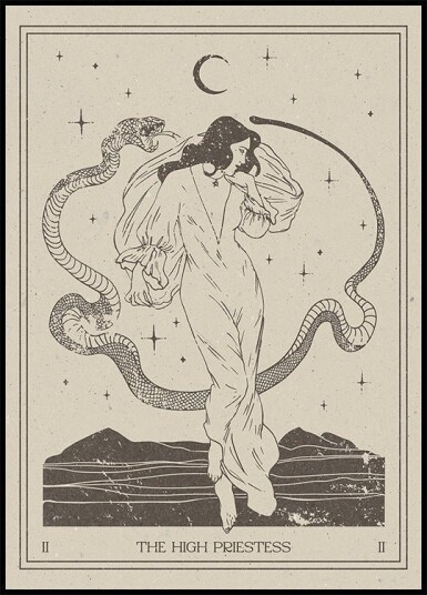 The High Priestess Plakat / 21x30cm