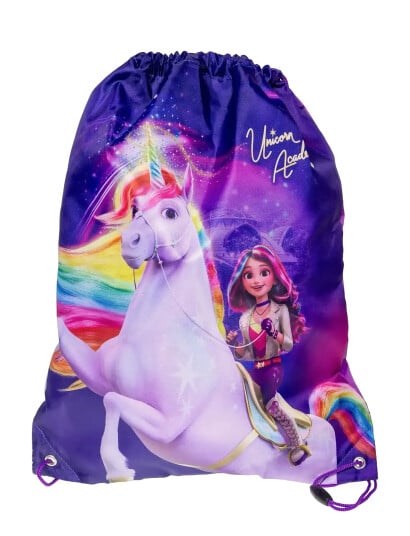 Einhorn Unicorn Academy, Snøre Gymnastikpose, 35 X 45 Cm - Purple - ONE SIZE