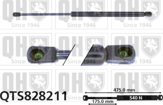 QUINTON HAZELL QTS828211 Baklukedemper