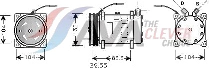 AVA COOLING SYSTEMS UVAK045 AC-kompressor
