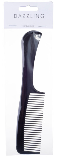 Dazzling Comb with Handle Black