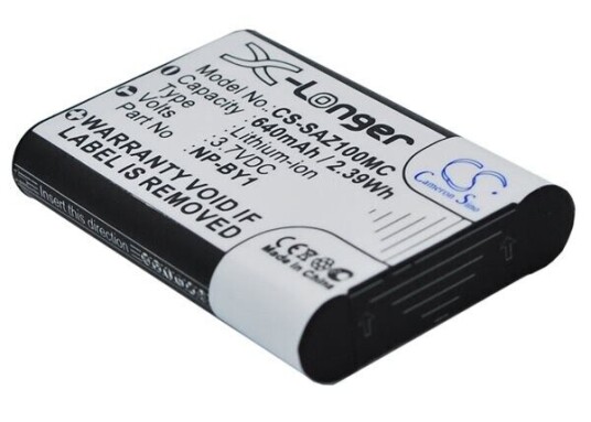 Sony HDR-AZ1 batteri (640 mAh 3.7 V) Sony HDR-AZ1 batteri (640 mAh 3.7 V)