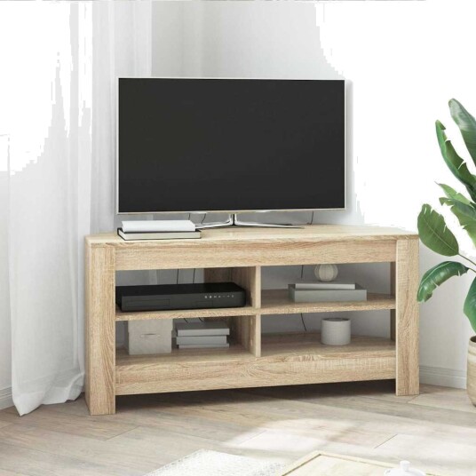 vidaXL HjørneTV skap 102 x 40,5 x 45 cm Sonoma eik Konstruert tre