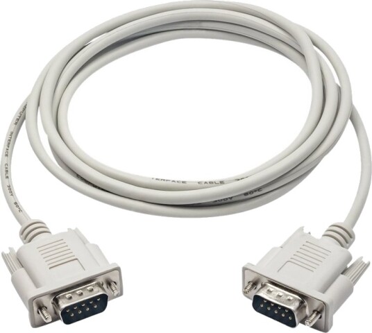 Akyga Ak Co 03   Seriell Kabel   Rs 232 Hann Til Rs 232 Hann   2 M   Tommelskruer   Hvit