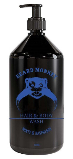 Beard Monkey Hair & Body Minty Raspberry 1000 ml Beard Monkey Hair & Body Minty Raspberry 1000 ml