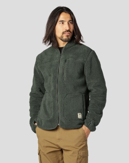 Fat Moose Pine Fleece Jacket Grønn Fat Moose Pine Fleece Jacket Grønn