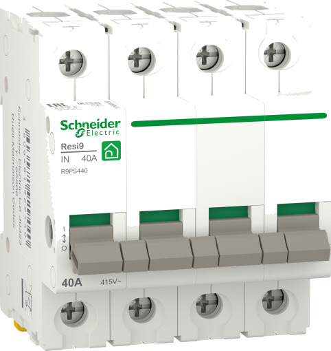 Schneider Electric Resi9 Lastbryter XP 4P 40A, R9PS440 Schneider Electric Resi9 Lastbryter XP 4P 40A, R9PS440