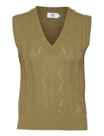Noa Noa Waistcoat   Khaki green   S