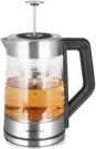 Emerio 1,7L Vannkoker med Justerbar Temperatur i Glass og Stål WK122730