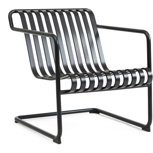 Palissade Cantilever Lounge Chair Low Anthracite powder coated steel Palissade Cantilever Lounge Chair Low Anthracite powder coated steel