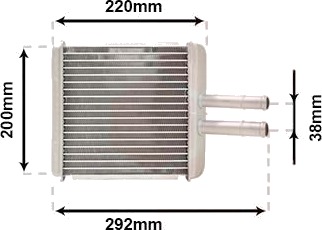 Varmeapparat register VAN WEZEL 81006027 Varmeapparat register VAN WEZEL 81006027