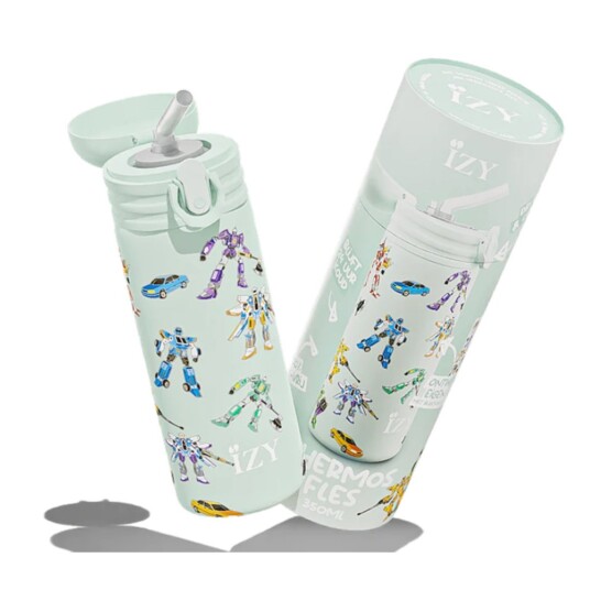 Drikkeflaske IZY Kids Green Transformers 350 ml