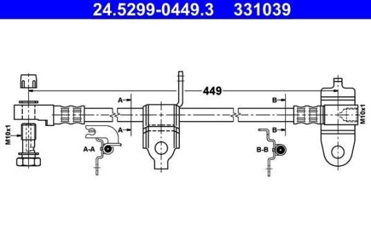 Bremseslange ATE 24.5299-0449.3