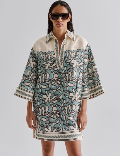 Malina Imogen Tunic Mini Dress - Multi/patterned - 34