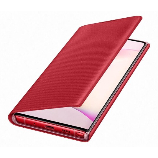 Samsung Original Samsung Galaxy Note10 LED View Case med Lommebok - EF-NN970PREGWW - Rød Samsung Original Samsung Galaxy Note10 LED View Case med Lommebok - EF-NN970PREGWW - Rød