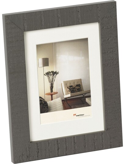 Walther Home HO520D Bilderamme m/Passepartout 15x20/10x15cm GrÃ¥ tre