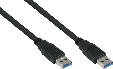 Alcasa Uk30p-Aa-010S 1 M Usb A Usb A Usb 3.2 Gen 1 3.1 Gen 1 5 Gbit/Sek Sort