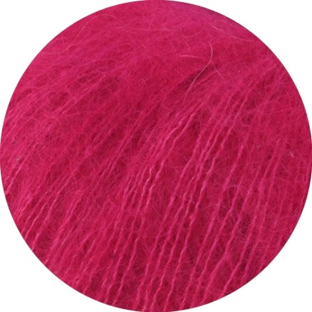 Lana Grossa Silkhair Garn 224 Mørk Rosa