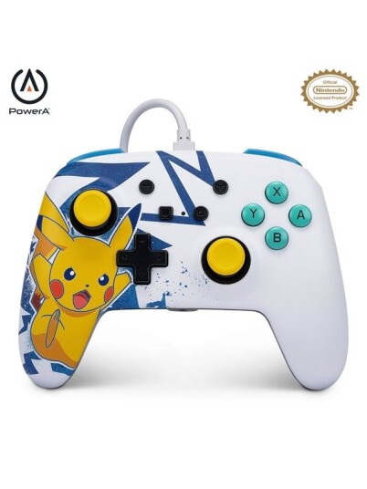 PowerA Enhanced Wired Controller for Nintendo Switch - Pikachu High Voltage