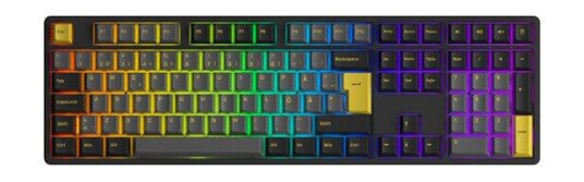 Akko 5108B Black/Gold CS Jelly Purple - ND - Gamingtastatur - Nordisk - Svart