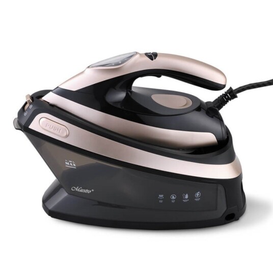 Maestro MR 320C Dampstrygestation   2400W 1.5L Keramisk SÃ¥l   Gull/Svart