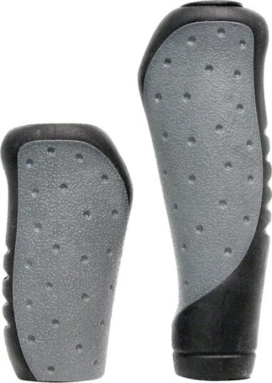 Sykkeldel Dresco Ergo Grip girhåndtak 130/92 mm ergonomisk utforming 2 stk svart grå Sykkeldel Dresco Ergo Grip girhåndtak 130/92 mm ergonomisk utforming 2 stk svart grå