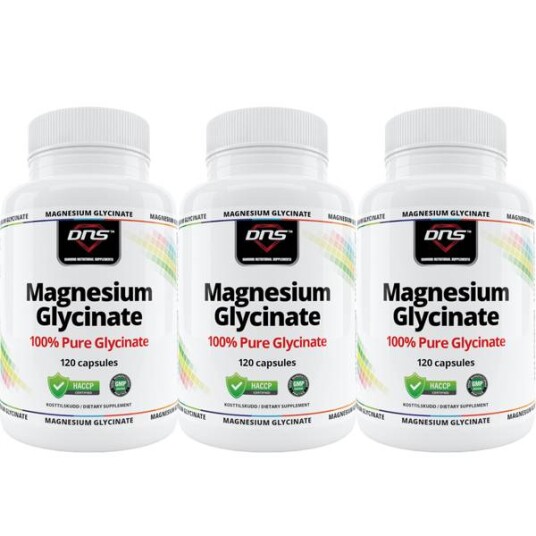 3 Pack 100% Magnesium Glycinate 3 x 120 kapsler 3 Pack 100% Magnesium Glycinate 3 x 120 kapsler