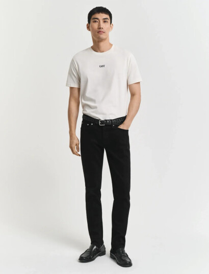 GANT Slim Stay Black Jeans Black 30 x 32 GANT Slim Stay Black Jeans Black 30 x 32