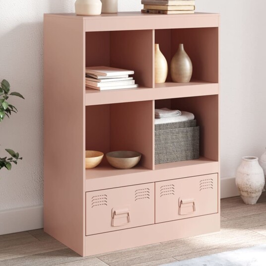 Highboard rosa 67x39x95 cm stål Highboard rosa 67x39x95 cm stål